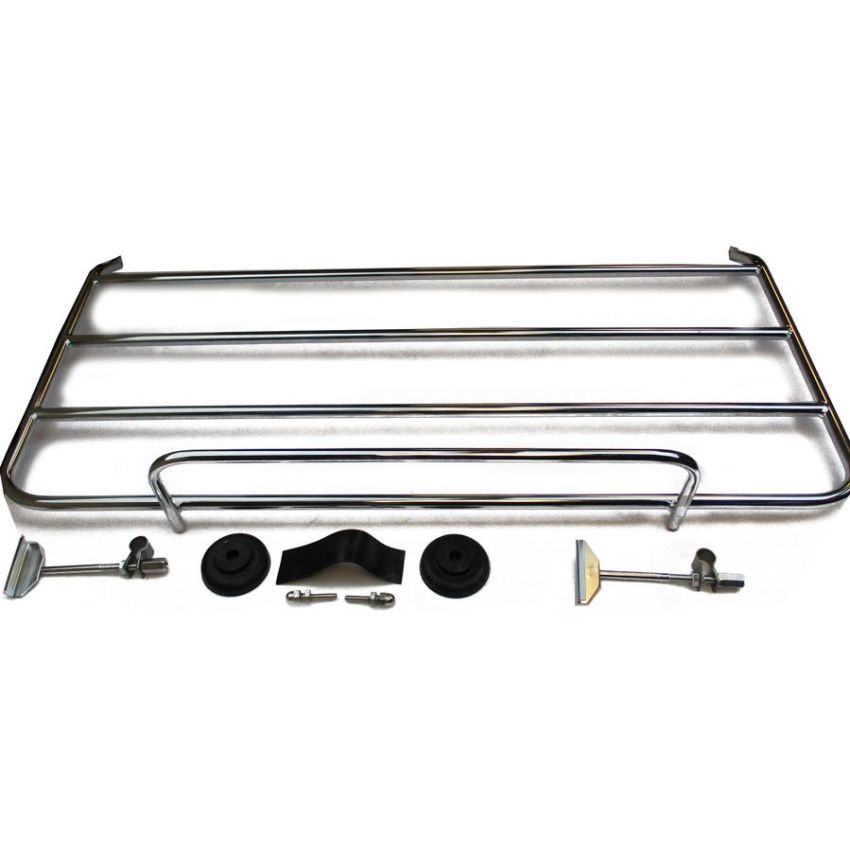 BOOT RACK CHROME:  TR2, TR3