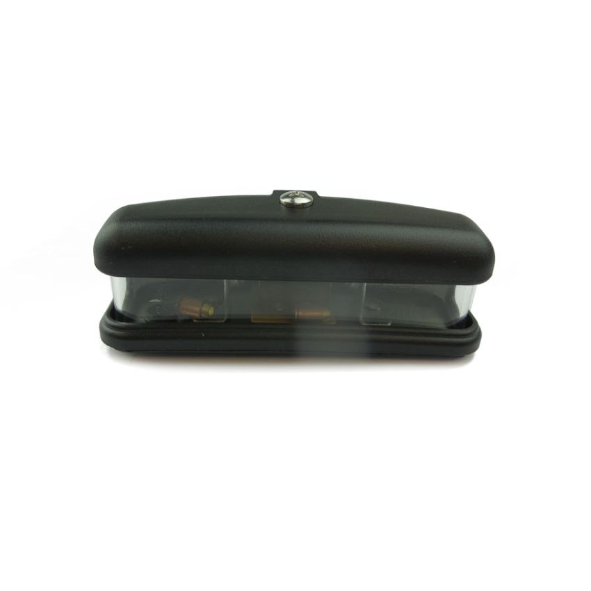 NUMBER PLATE LAMP (BLACK):  VARIOUS, MGB, MINI, MM