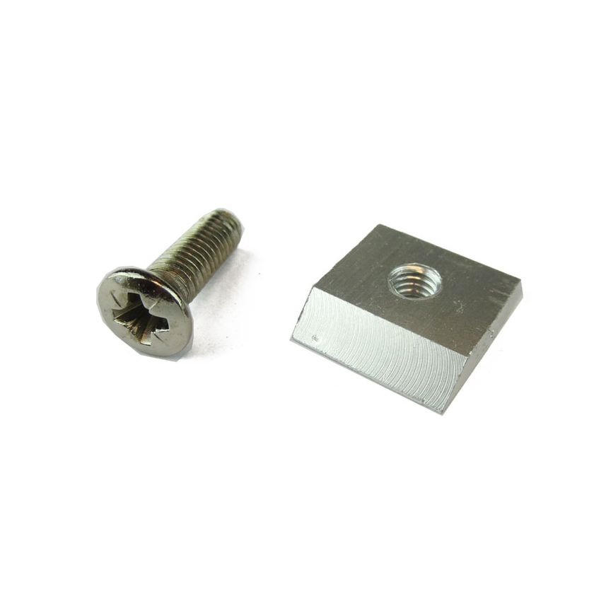 MOUNTING PLATE & SCREW:  MGA, MGB ROADSTER