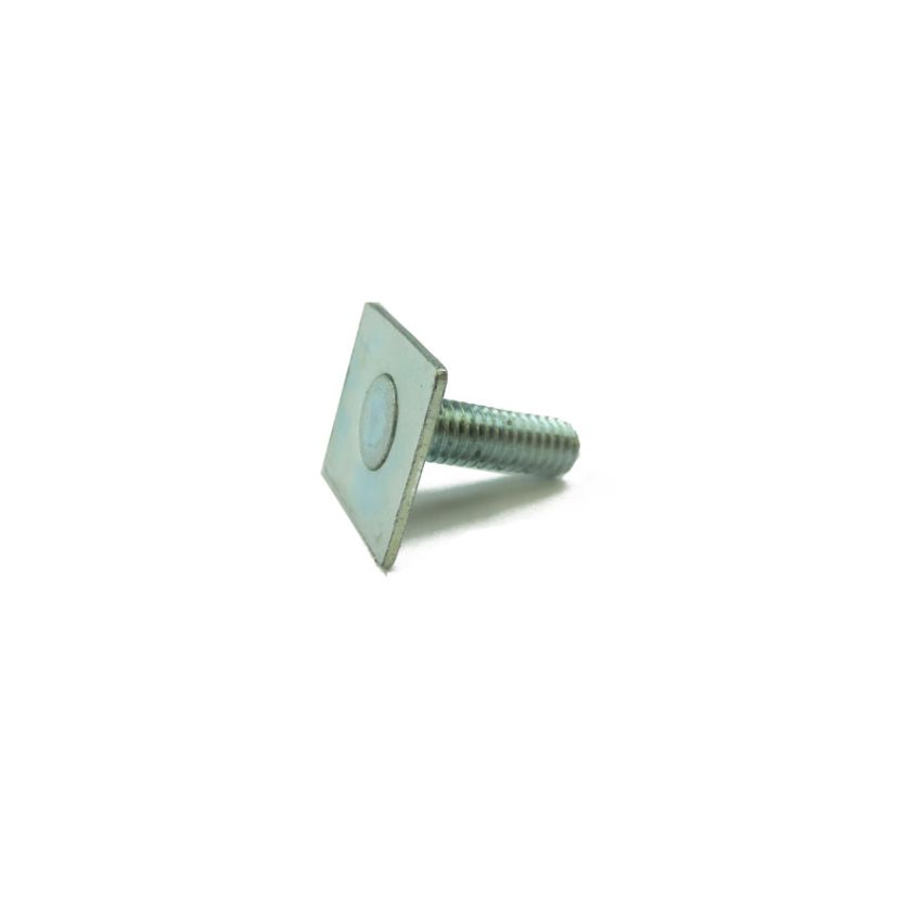 REAR COCKPIT STUD PLATE:  MGB, MGC 62-80