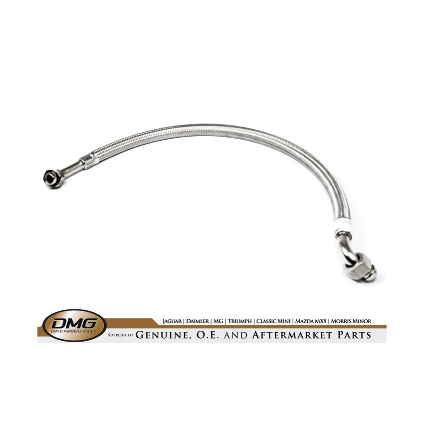 OIL HOSE STAINLESS:  MGB 62-74