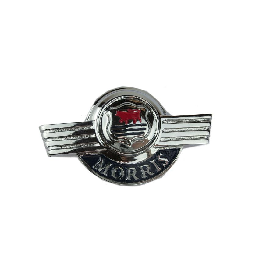 EARLY BONNET BADGE:  MORRIS MINOR COMM