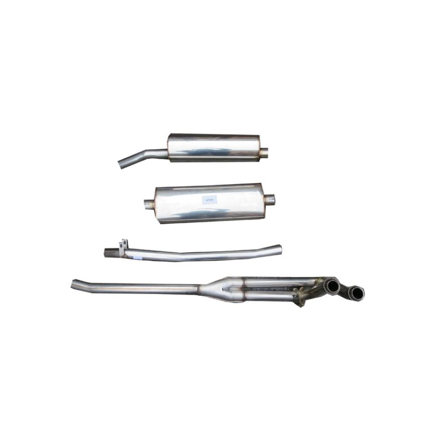 EXHAUST SYSTEM:  MGB 75-80 (RUBBER BUMPER)