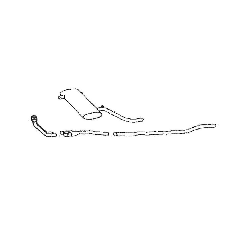 EXHAUST SYSTEM IRS:  TR4A IRS 66-67, TR5, TR6