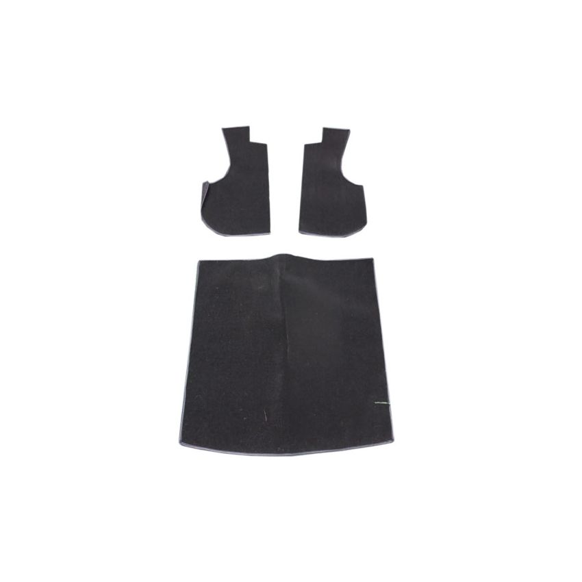 BOOT CARPET (BLACK):  MGB, MGC ROADSTER