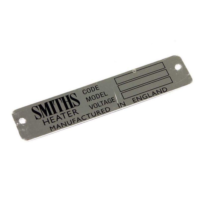 HEATER PLATE (SMITHS HEATER):  VARIOUS, MGB