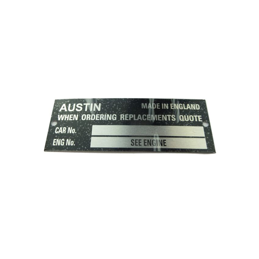 CHASSIS PLATE (AUSTIN):  AH