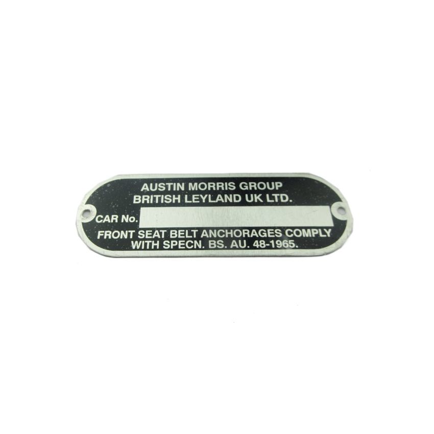 CHASSIS PLATE 70-79:  MG, S&M, MM