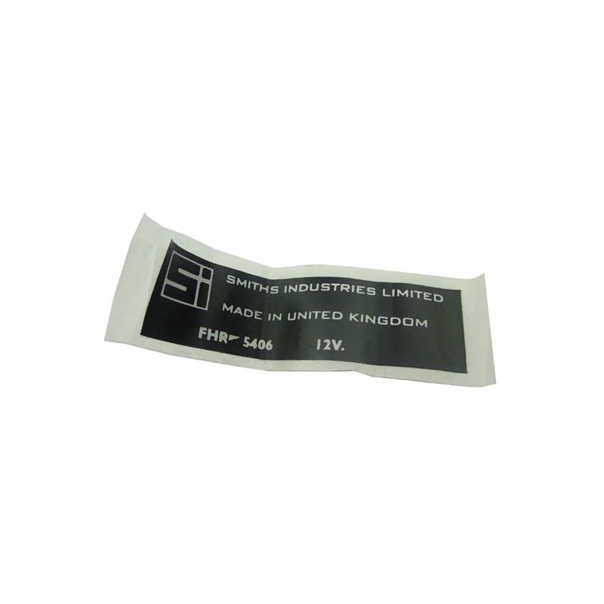LABEL SMITHS HEATER:  VARIOUS, MGB