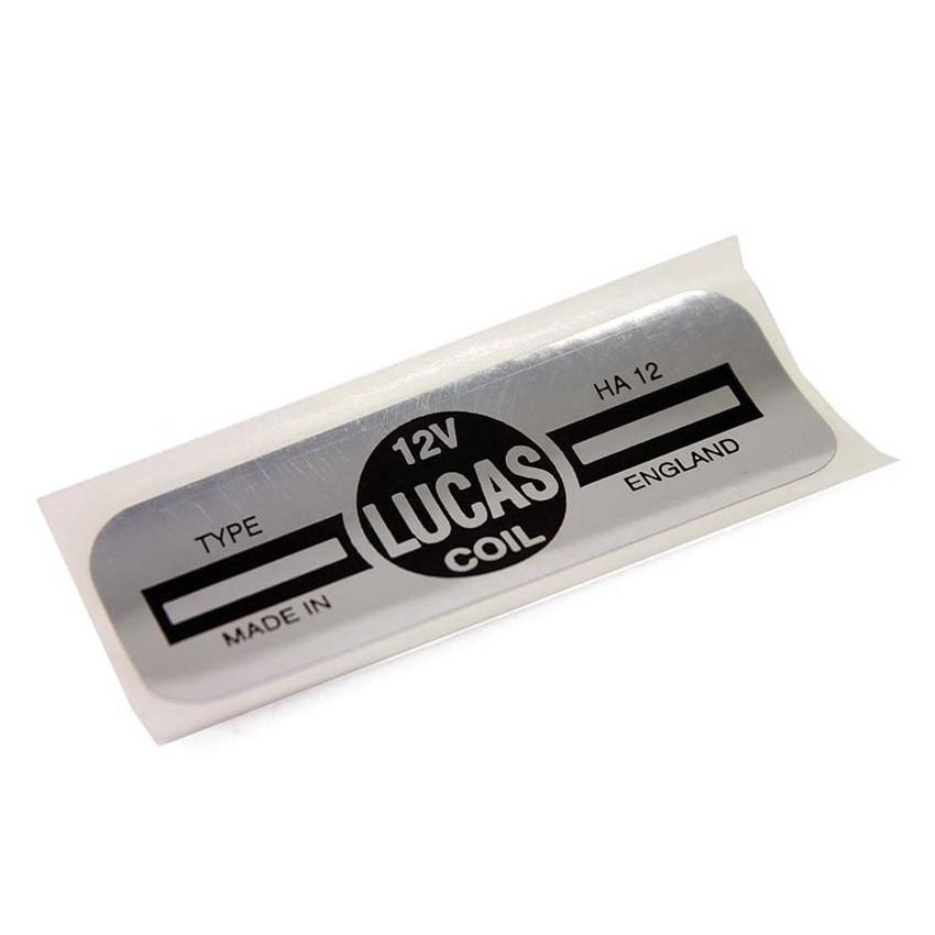 LABEL LUCAS COIL:  VARIOUS, MGB