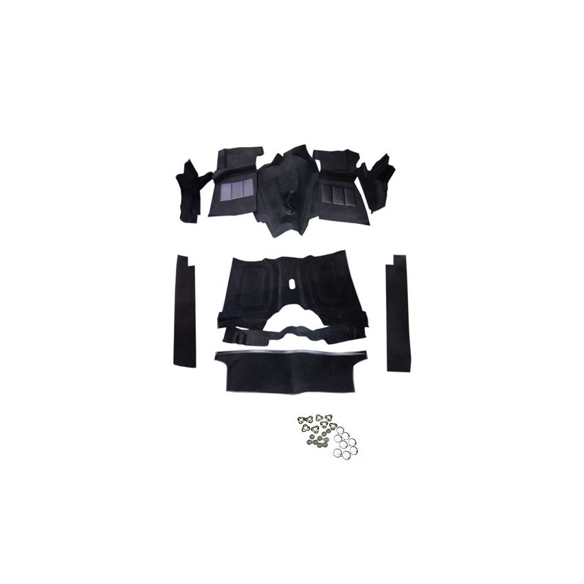 CARPET SET MOULDED (BLACK):  SPITFIRE MKI-1500