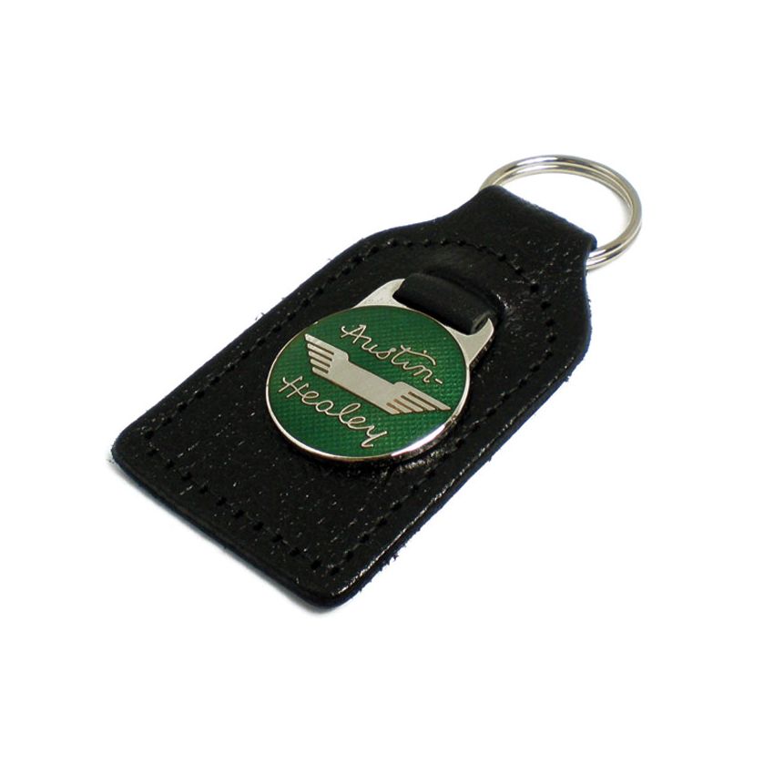 LEATHER KEYFOB GREEN:  AH