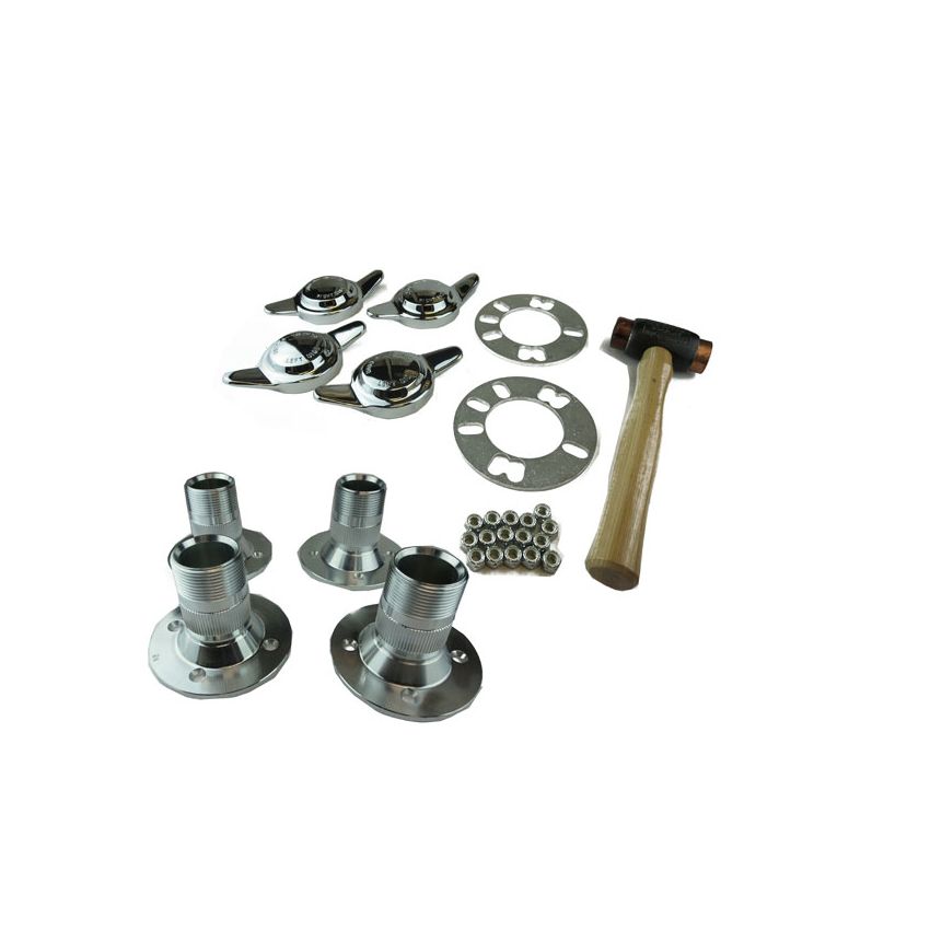 WIRE WHEEL HUB SET (2-EAR):  S&M 58-80