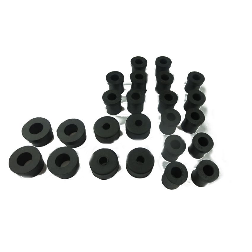 RUBBER SUSPENSION BUSH KIT FRONT & REAR: MORRIS MINOR