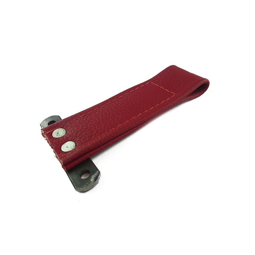 DOOR PULL LEATHER (CH RED): MORRIS MINOR 53-71
