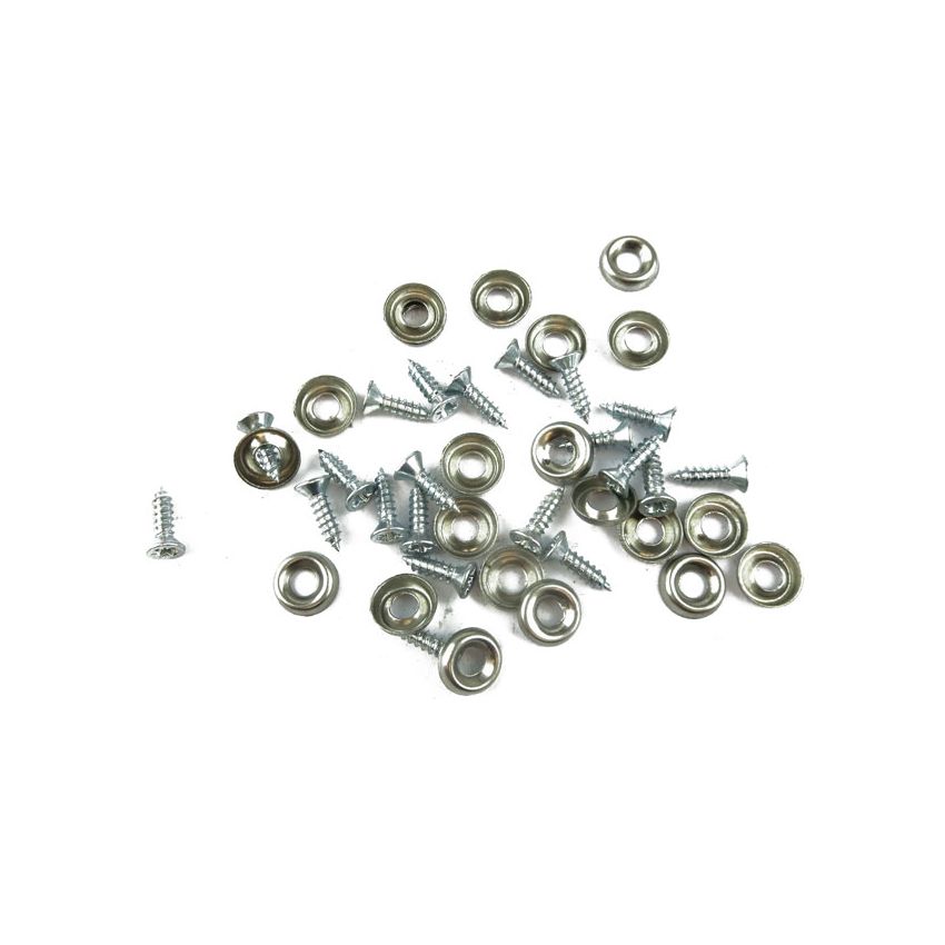 REAR PANELS SCREWS/CUP WASHERS (x20):  MORRIS MINOR