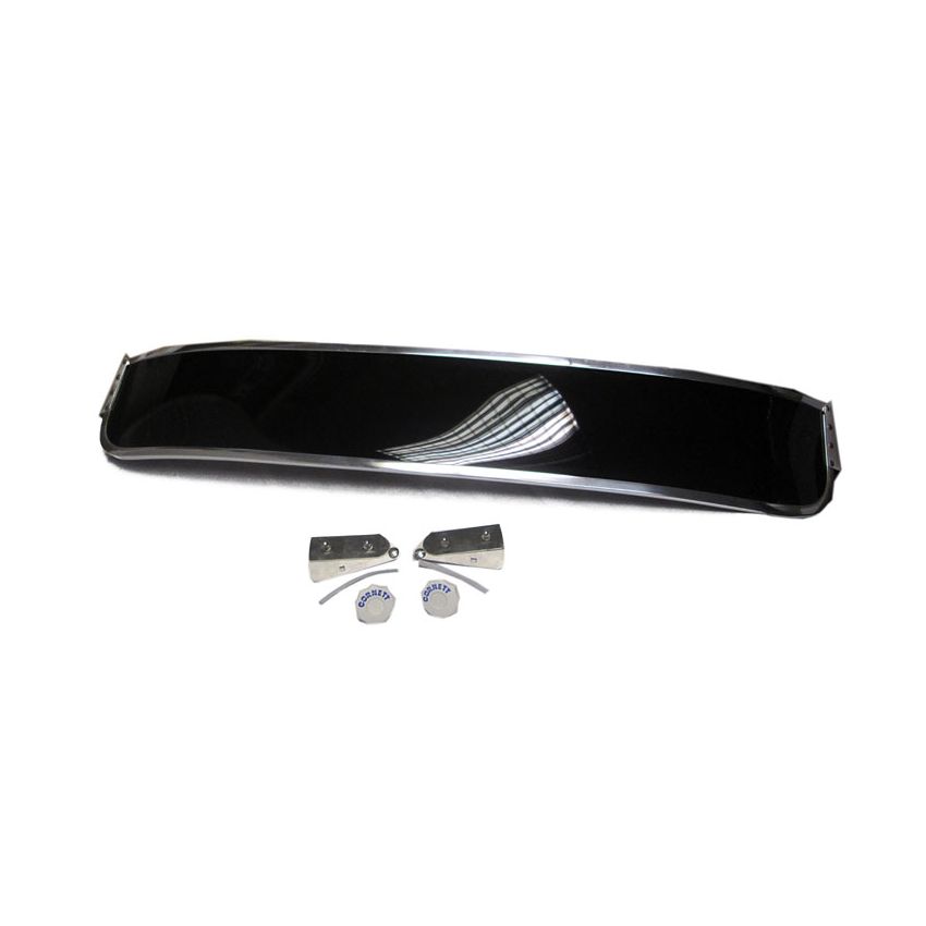 VISOR BROWN EXTERIOR PERSPEX ALUMINIUM FRAME: MORRIS MINOR