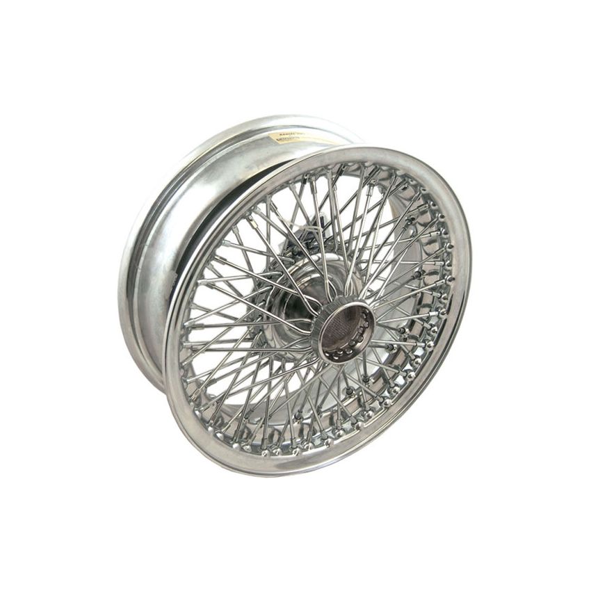 WIRE WHEEL-CHROME:  MGA, TR2, TR3, TR3A, AH