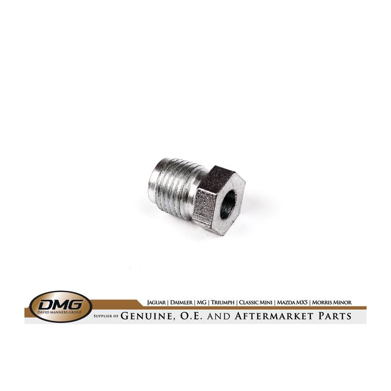 1/4" PIPE NUT  x 1/2" UNF:  TR5, TR6, SPITFIRE, SPRITE &  MIDGET