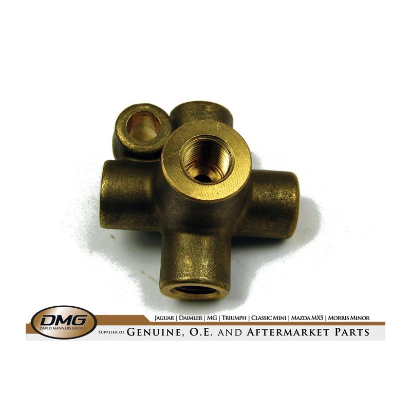 5-WAY UNION 3/8" UNF: MGA, SPRITE, MIDGET