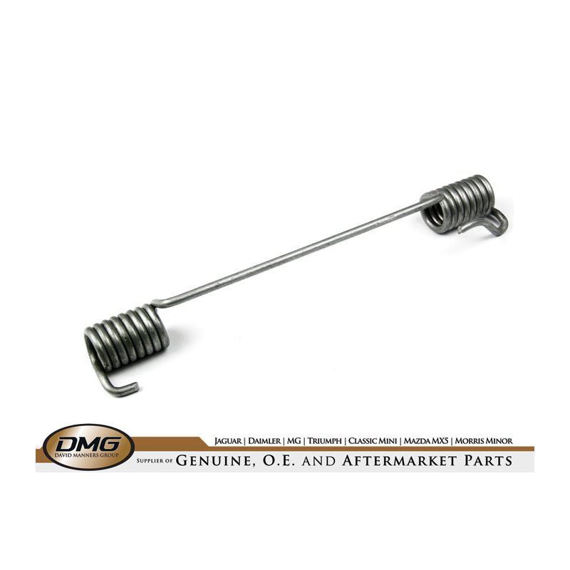 LH UPPER BRAKE SHOE RETURN SPRING:  S&M 62-79