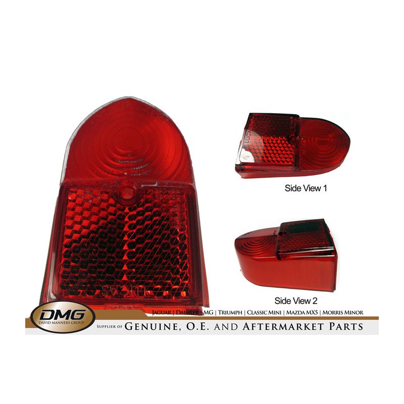 RH REAR LENS (RED):  MGA MKII, MINI
