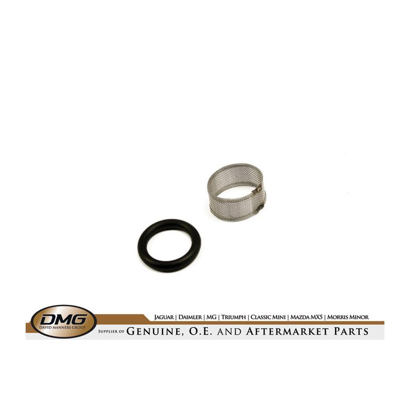 LH RELIEF VALVE BODY FILTER & O-RING:  MGB, MGB GT