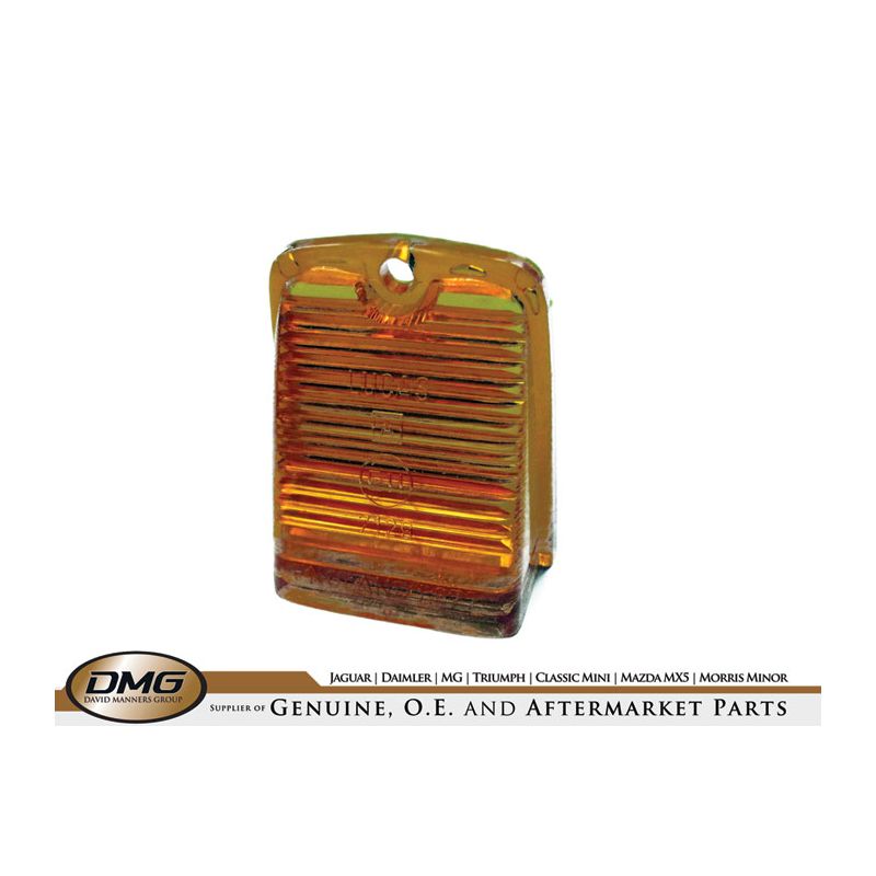LENS AMBER SIDE LAMP:  MGB, MGC 62-69, SPITFIRE