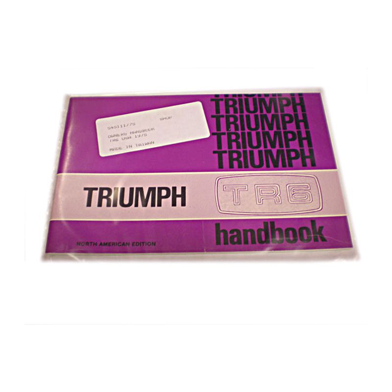OWNERS HANDBOOK USA 1975:  TR6