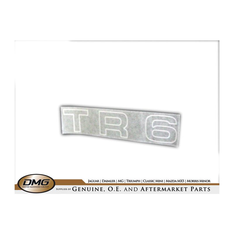 REAR WING DECAL (WHITE):  TR6