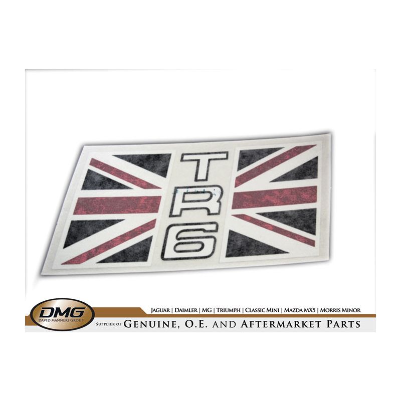 LH DECAL (UNION JACK):  TR6