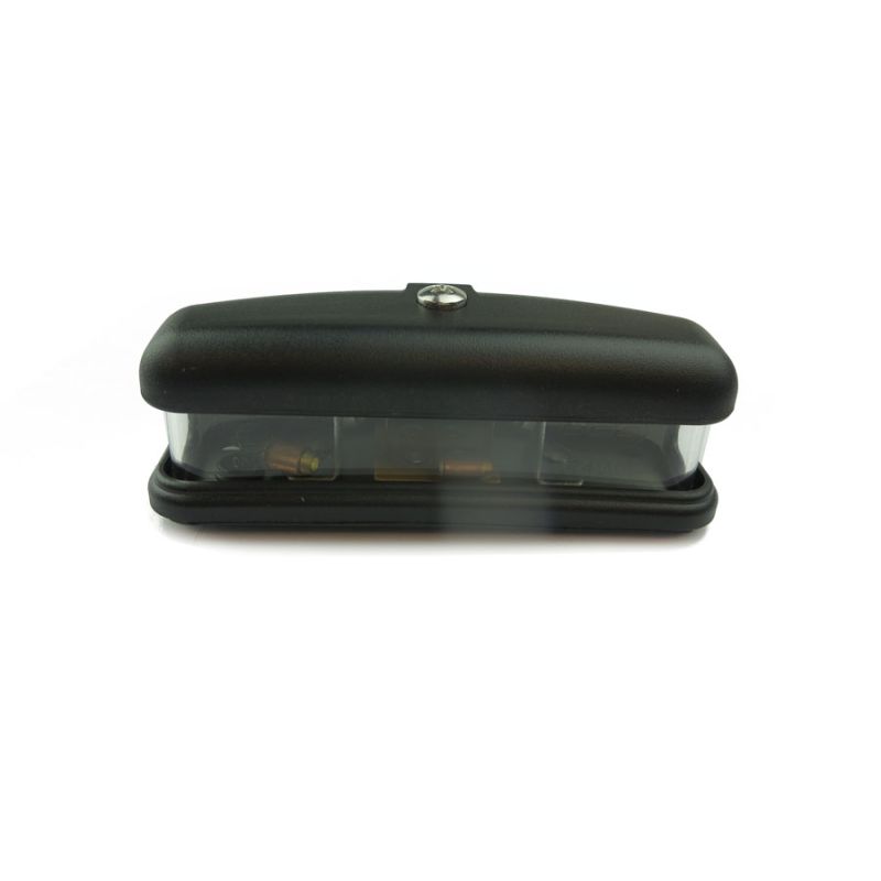 NUMBER PLATE LAMP (BLACK):  VARIOUS, MGB, MINI, MM