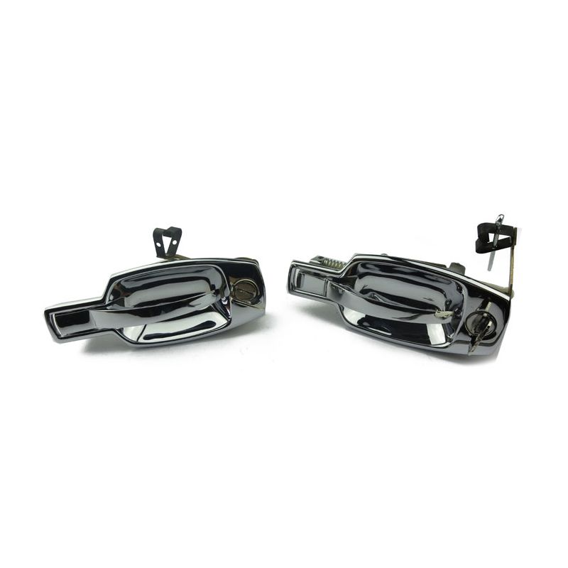 EXTERIOR HANDLES (PAIR CHROME):  SPITFIRE 71-77, GT6 MKIII