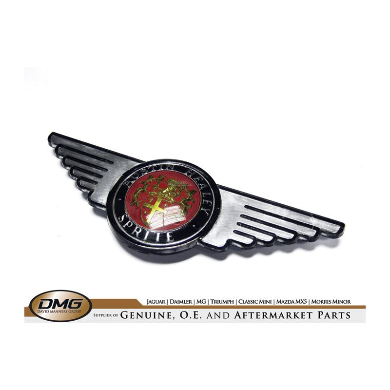 WINGED BONNET BADGE:  SPRITE 1961-69