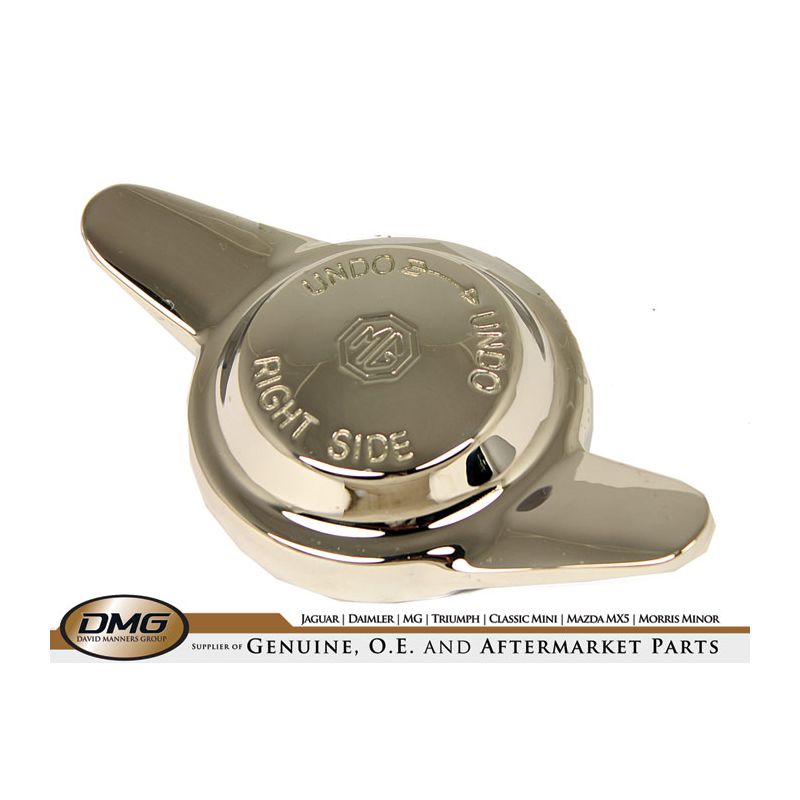 RH SPINNER (2-EARED) 8 TPI (LOGO):  MGB