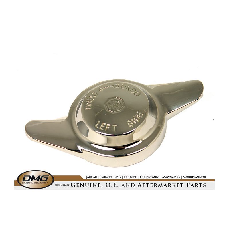 LH SPINNER (2-EARED) 8 TPI (LOGO):  MGB