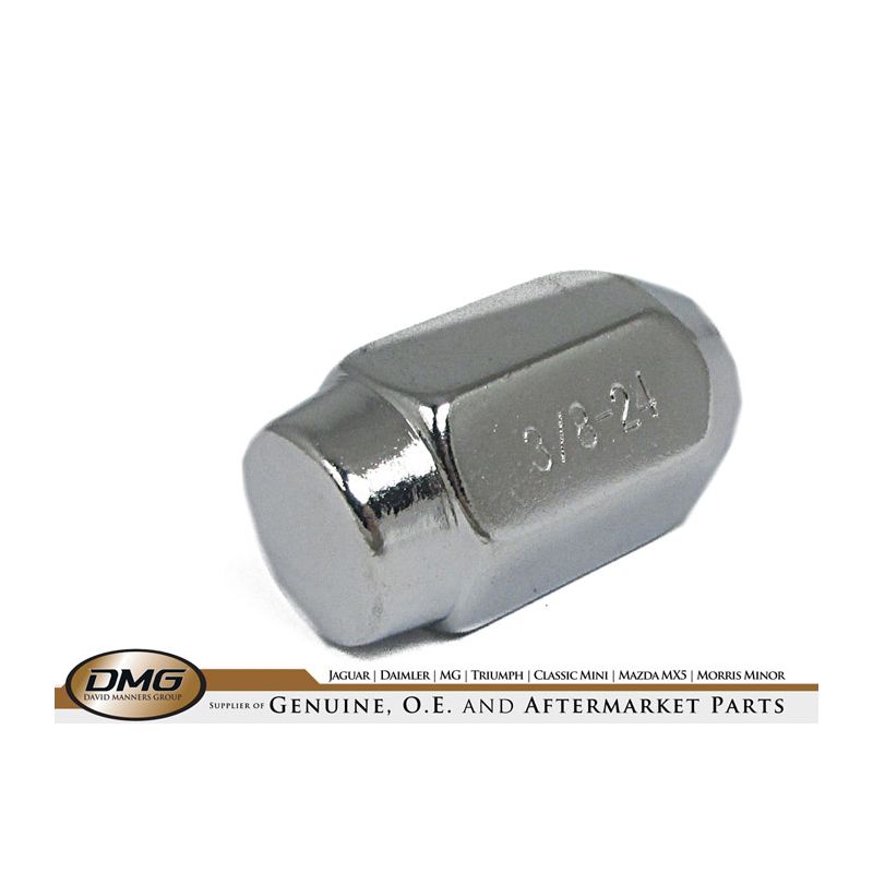 WHEEL NUT CHROME 3/8" STUD:, SPRITE/MIDGET/SPITFIRE