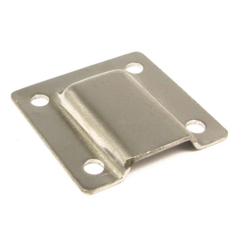 HOOD FIXING PLATE (S/S):  MGB 62-80