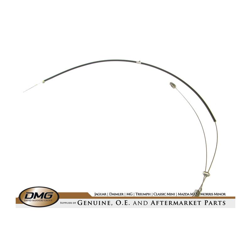 HANDBRAKE CABLE (WIRE WHEEL):  MGB 65-67