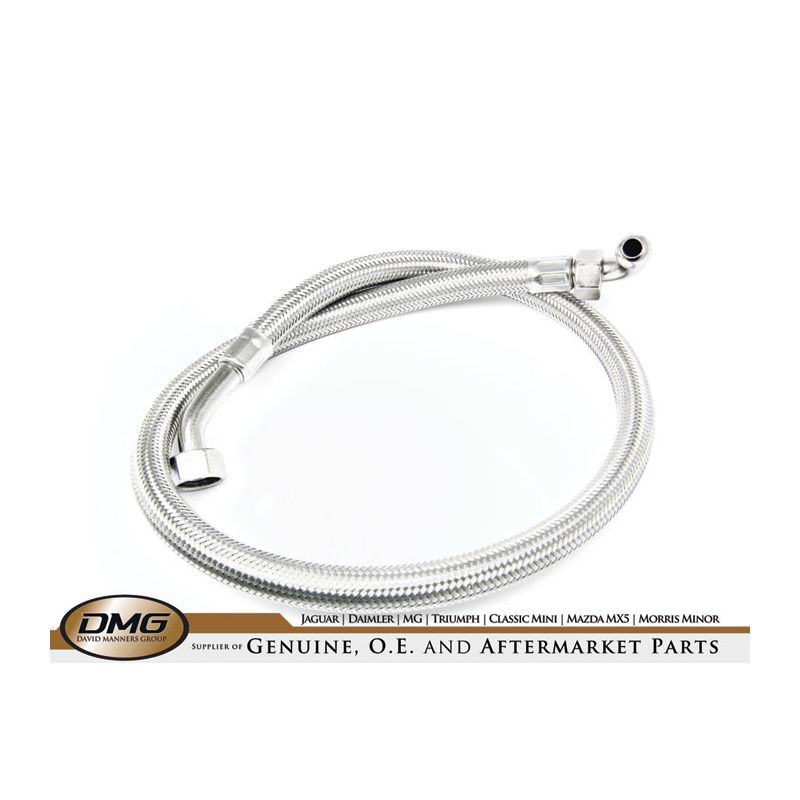 OIL HOSE STAINLESS:  MGB 62-67