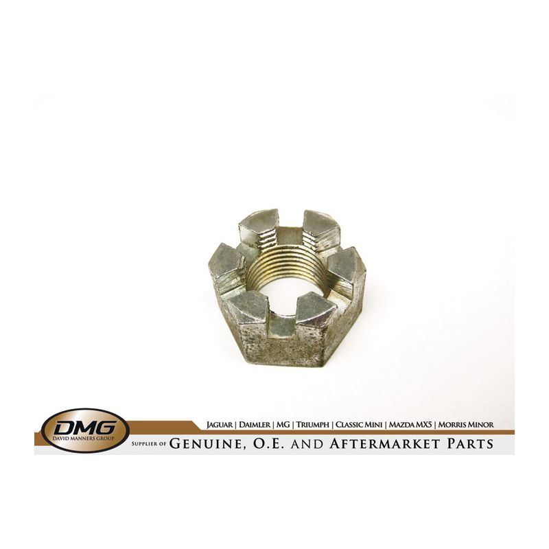 SLOTTED NUT:  MGB 62-80