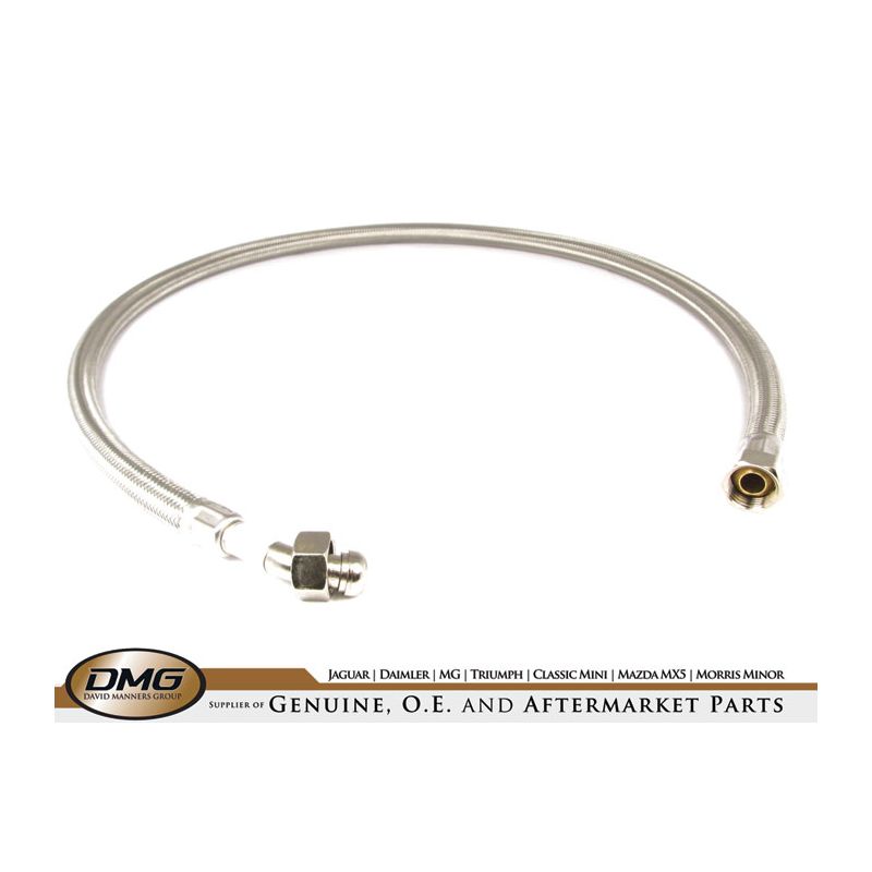OIL HOSE STAINLESS:  MGB 74>