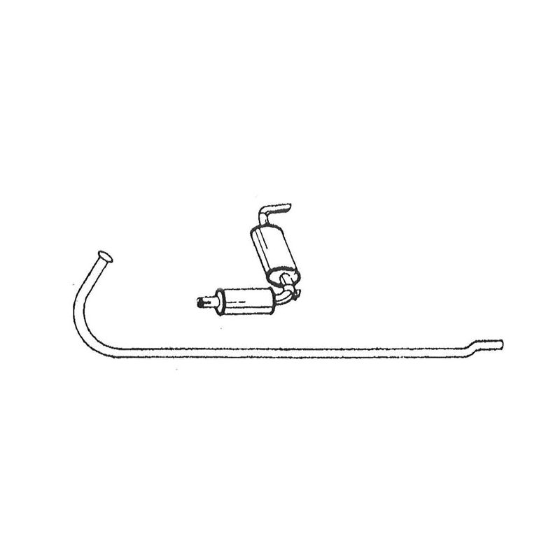 EXHAUST SYSTEM:  MIDGET MKIII MKIV