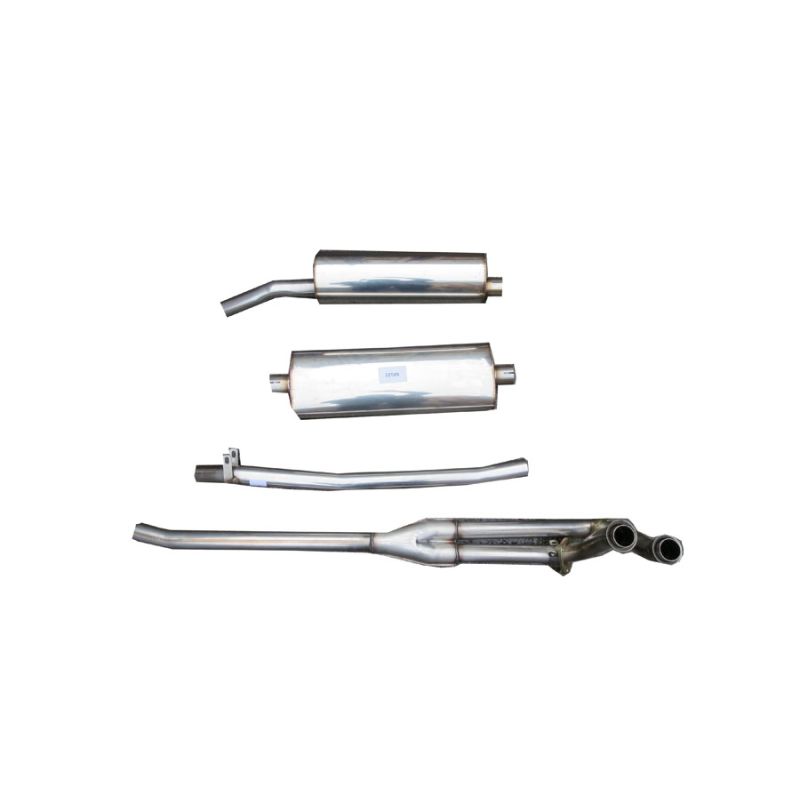 EXHAUST SYSTEM:  MGB 75-80 (RUBBER BUMPER)