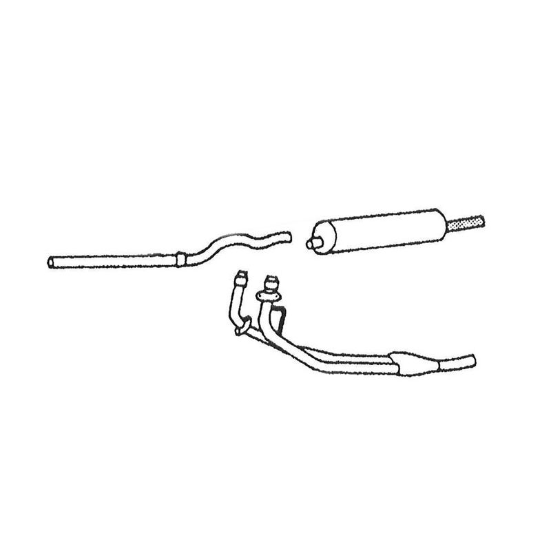 EXHAUST SYSTEM:  MGA TWINCAM