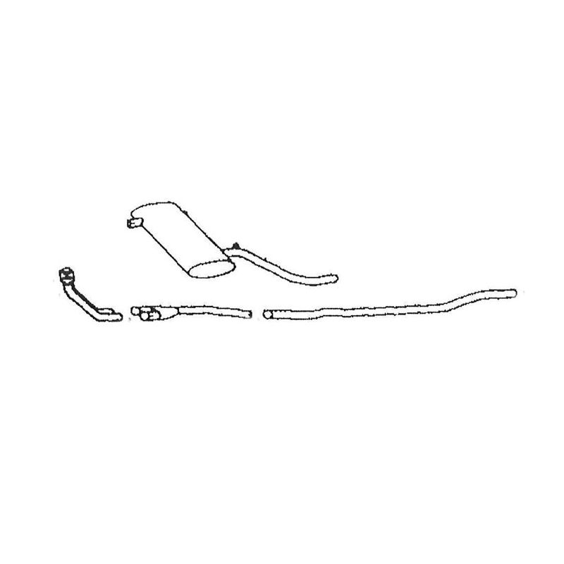 EXHAUST SYSTEM IRS:  TR4A IRS 66-67, TR5, TR6