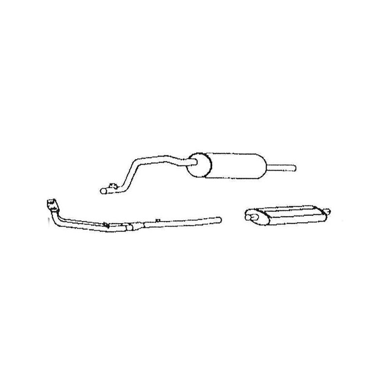 EXHAUST SYSTEM:  TR7 76-81