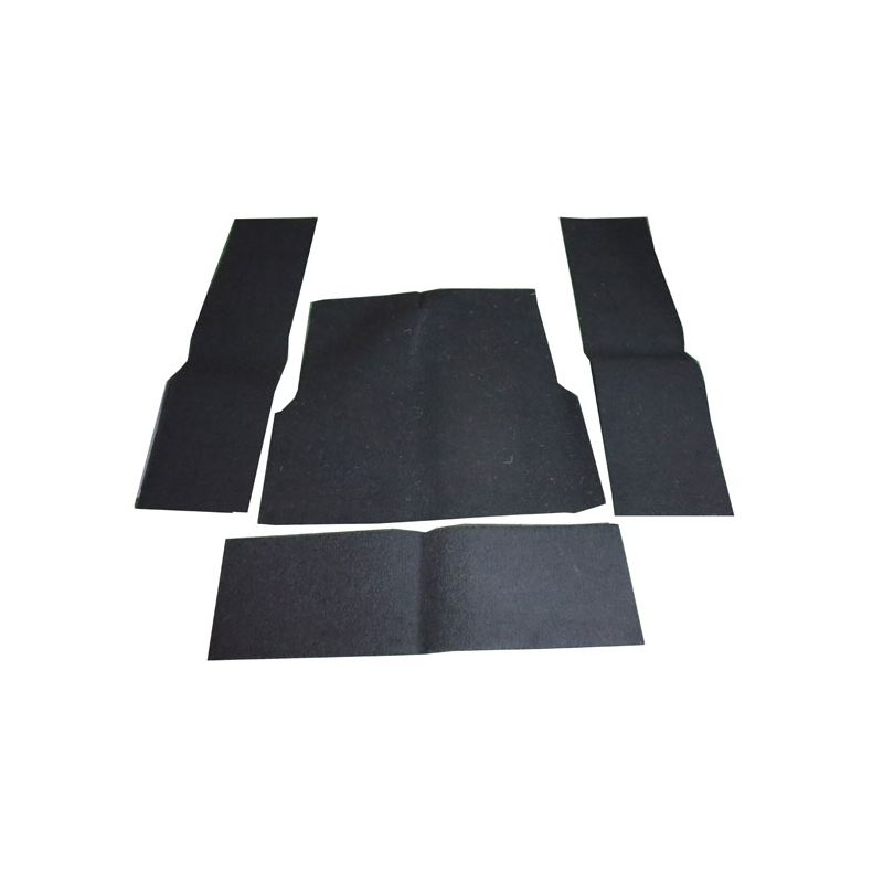 CARPET SET BLACK RR:  MGA ROADSTER