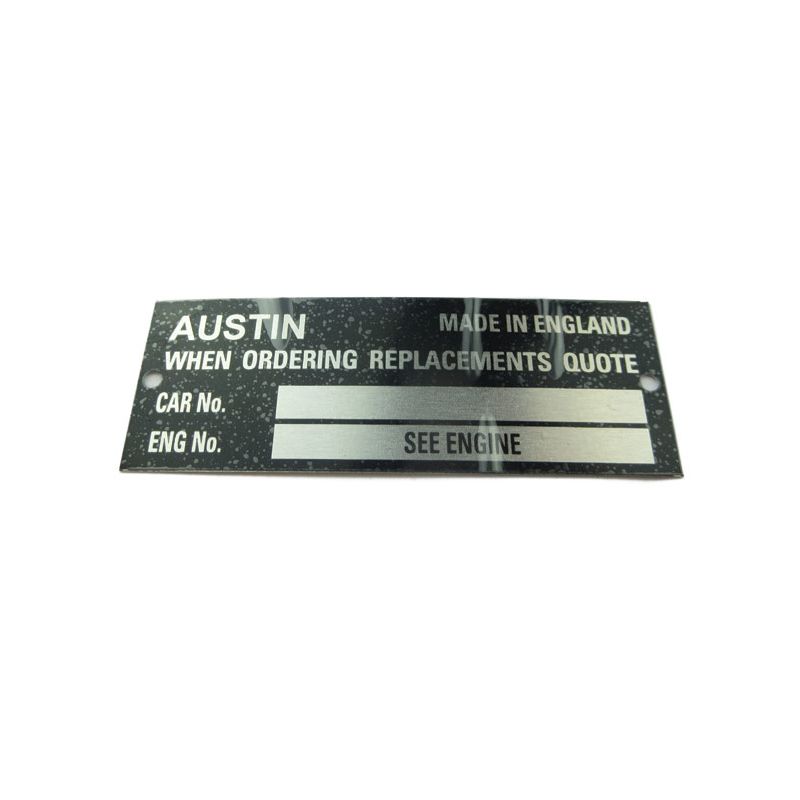 CHASSIS PLATE (AUSTIN):  AH