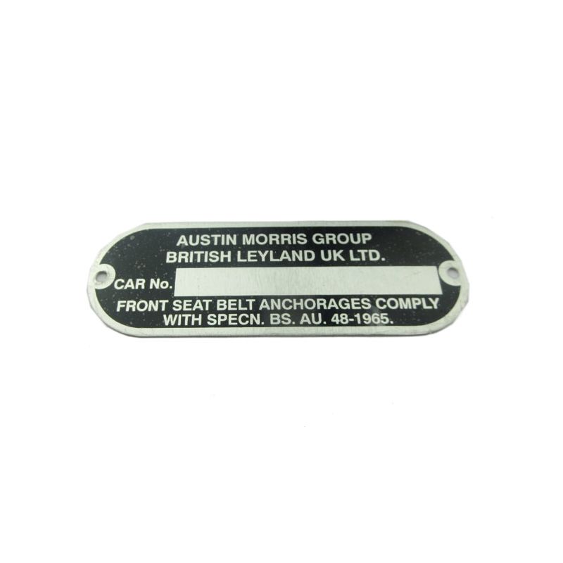 CHASSIS PLATE 70-79:  MG, S&M, MM